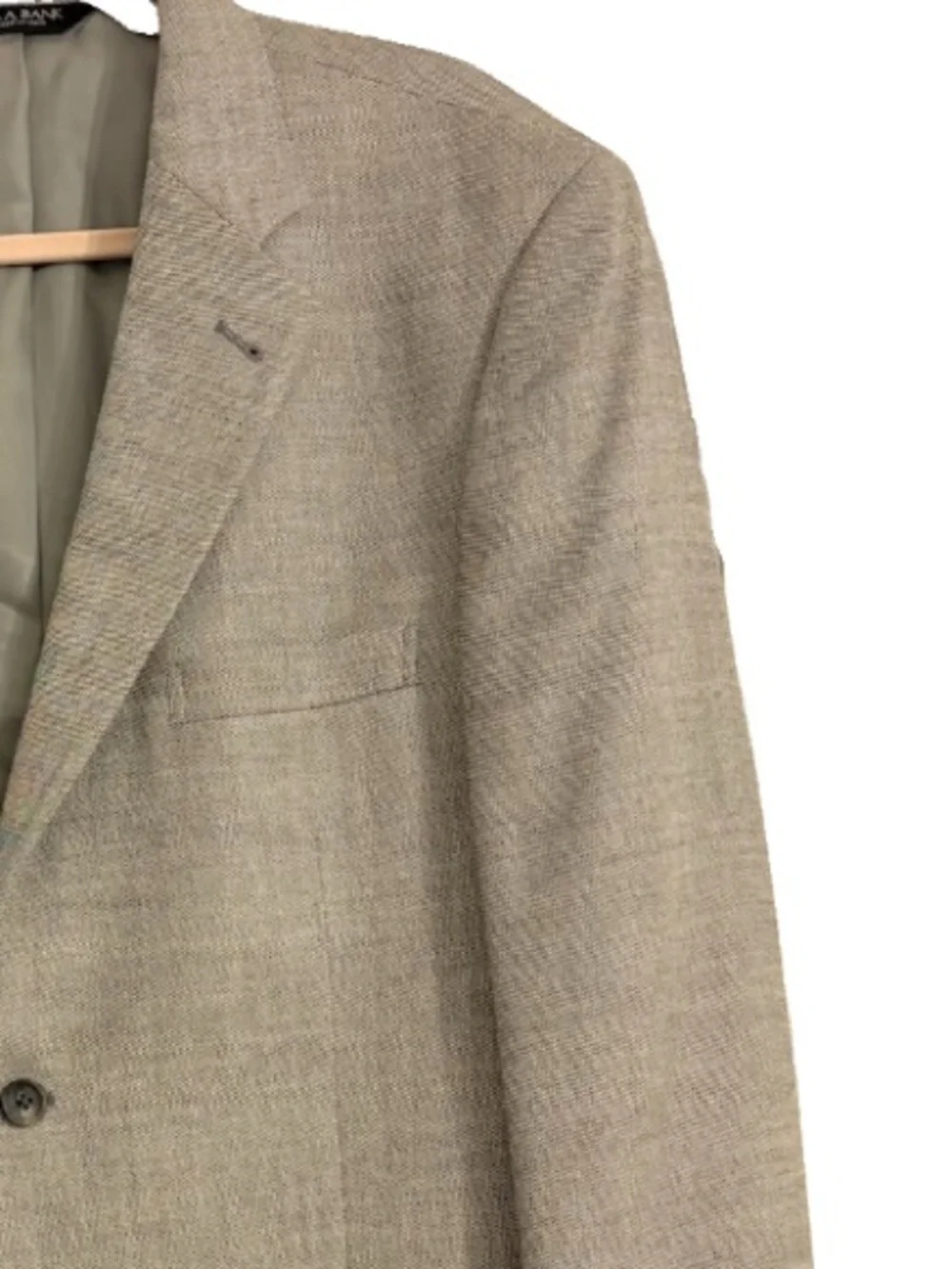 Jos. A. Bank Grey Silk Wool Blend 2-Button Sport Coat Blazer 43R
